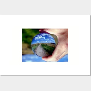 Crystal ball landscape Posters and Art